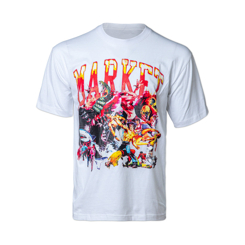 MARKET Arc Animal Mosh Pitt T-Shirt White