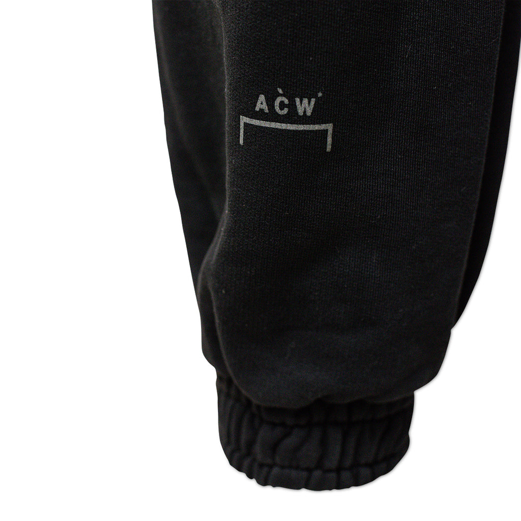 Knitted Pants Core Jersey Trousers with Elastic Black - LARGE