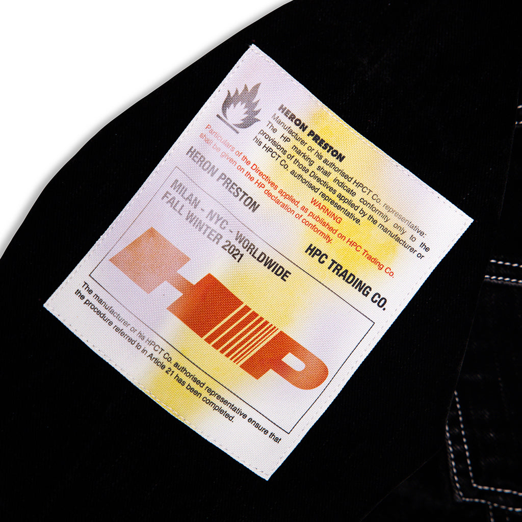 HERON PRESTON Label Flock Reg Jacket Black - XLARGE