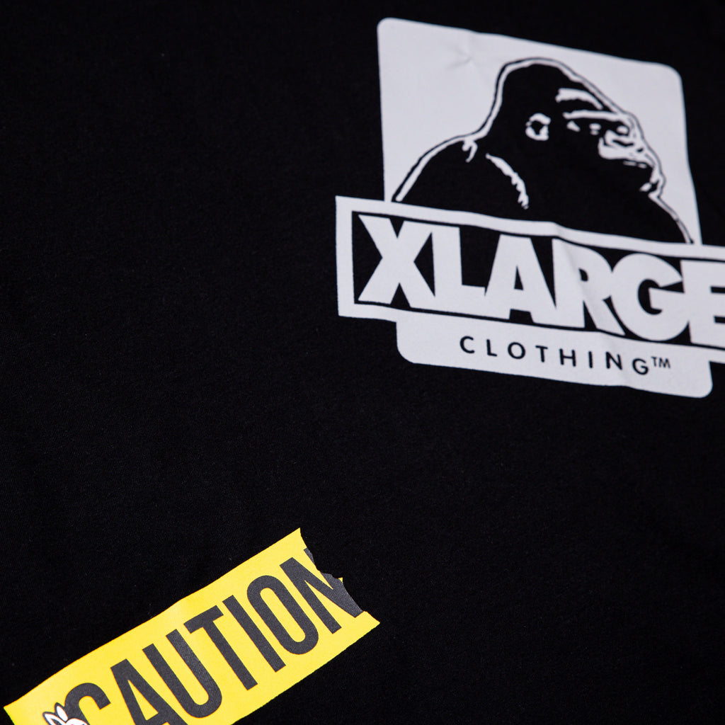 XLARGE x #FR2 Random Print Tee Black - LARGE