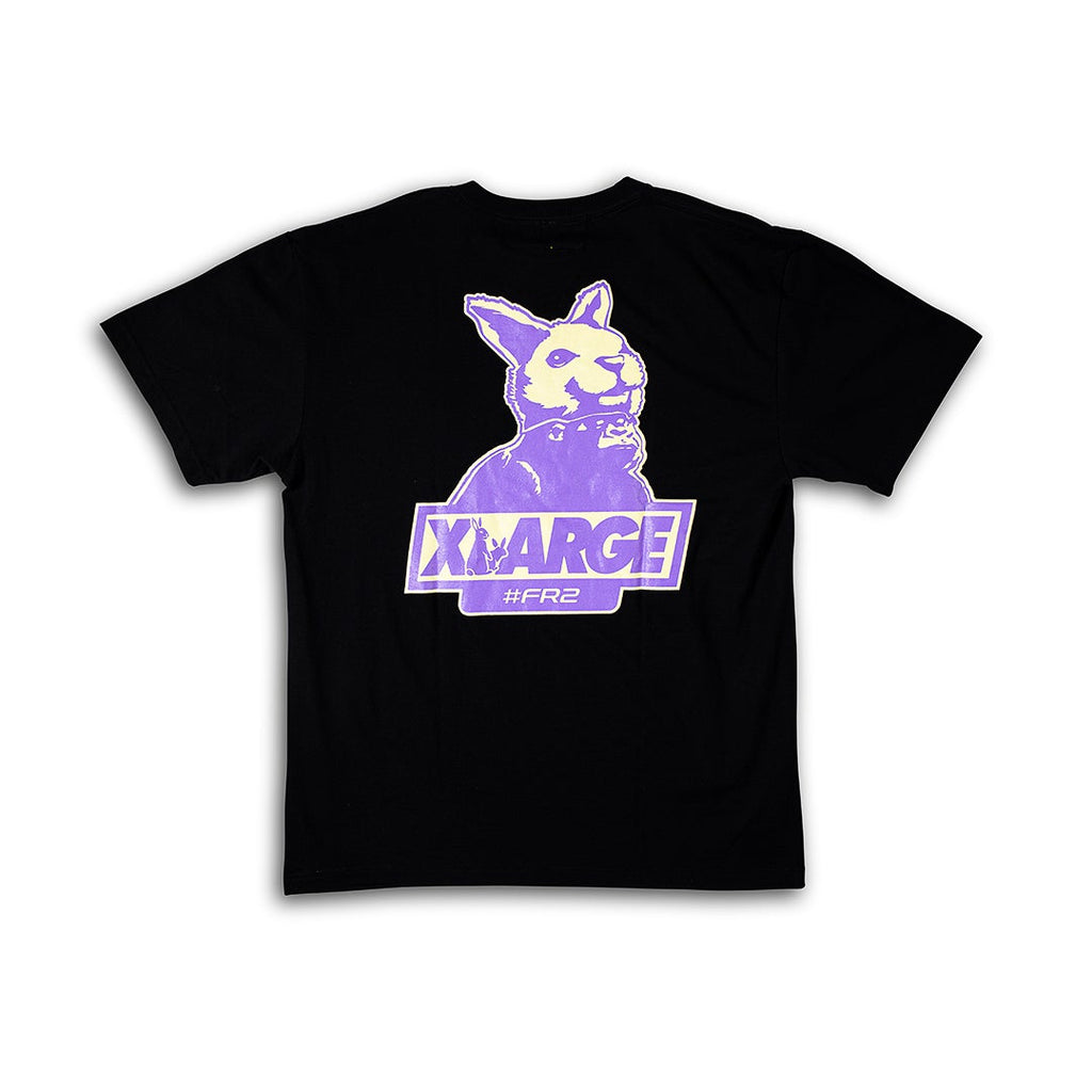 XLARGE x #FR2 OG Rabbit Logo Tee Black