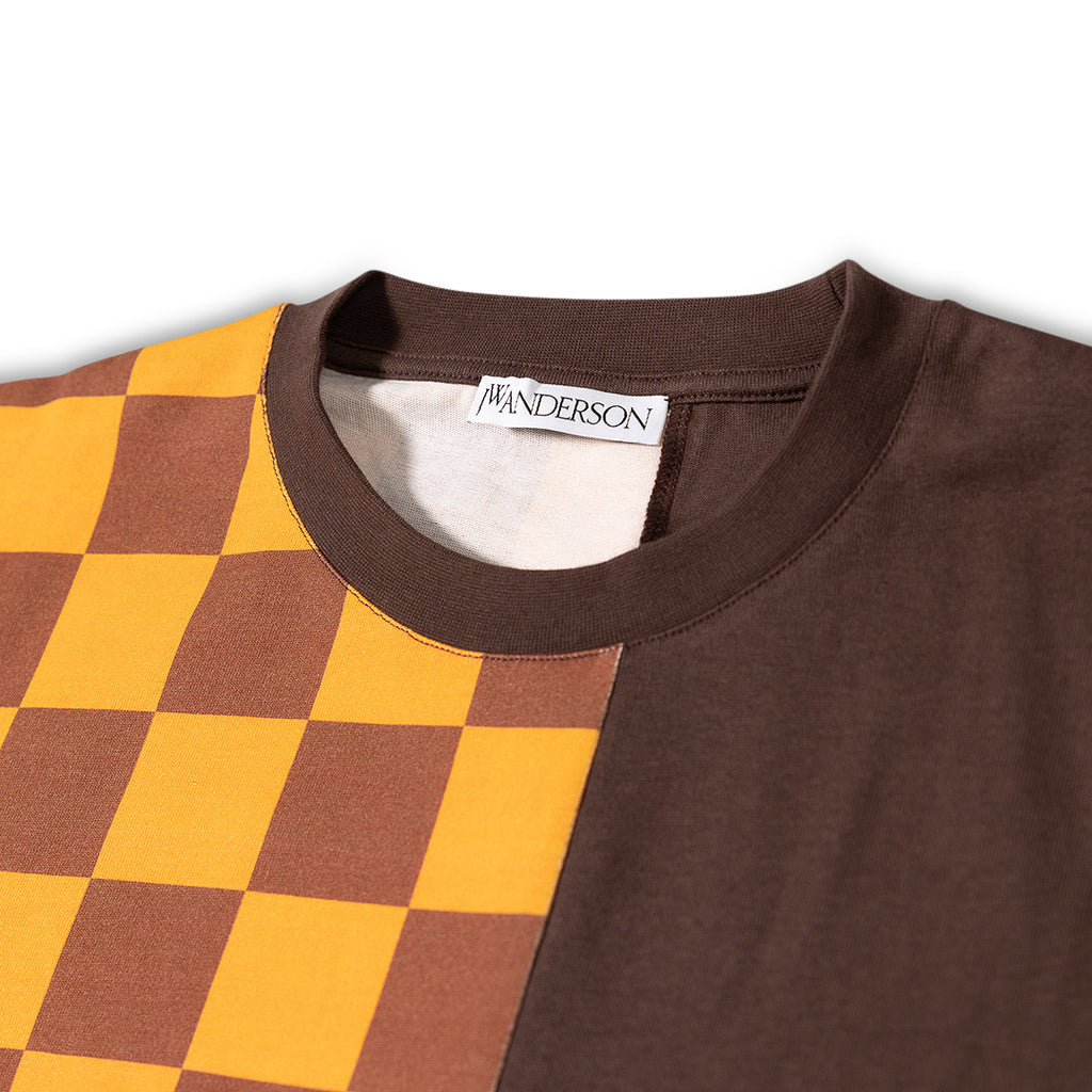 JW ANDERSON Checkerboard Patchwork T-Shirt