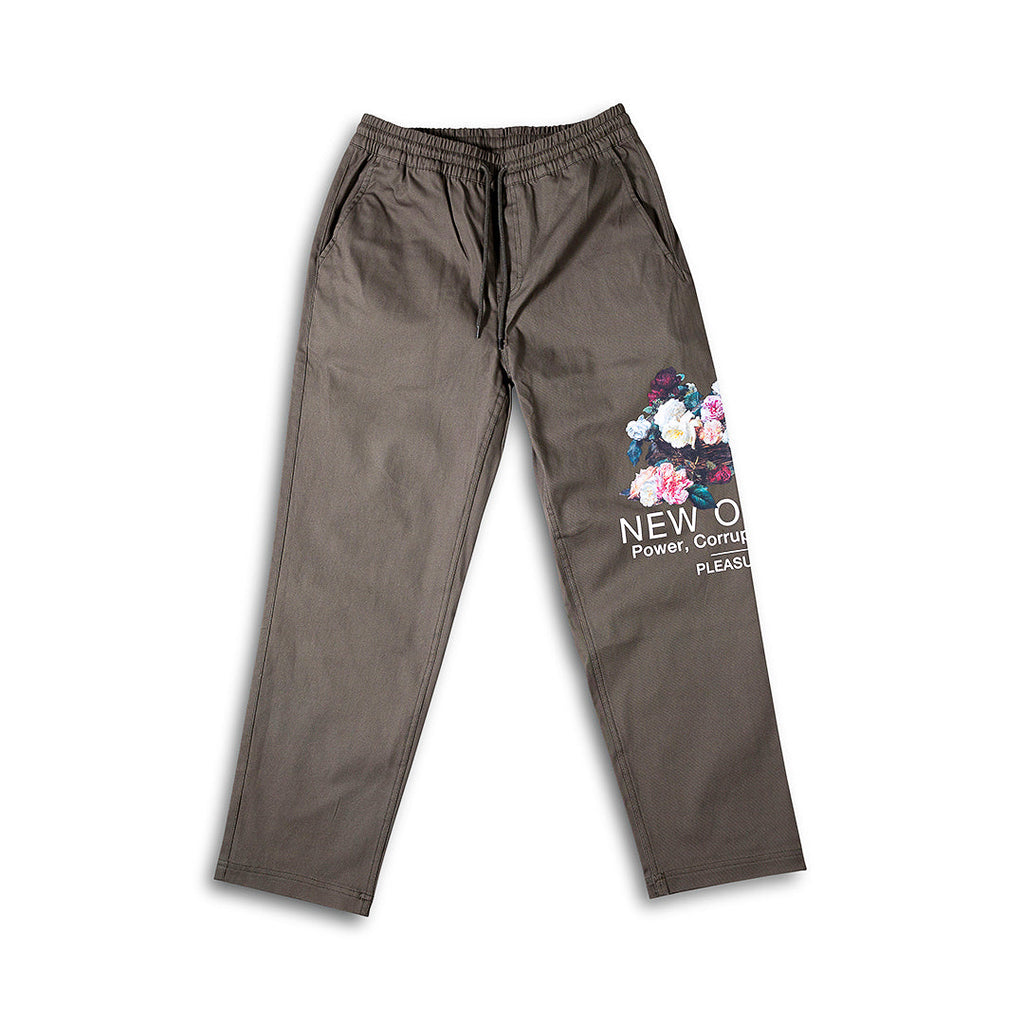 PLEASURES Power Beach Pant - Olive - SMALL