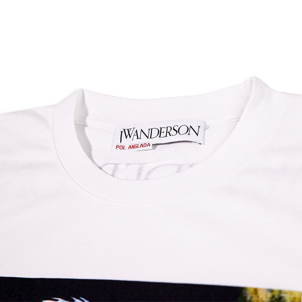 JW ANDERSON Oversized Printed Face Tee White - X SMALL