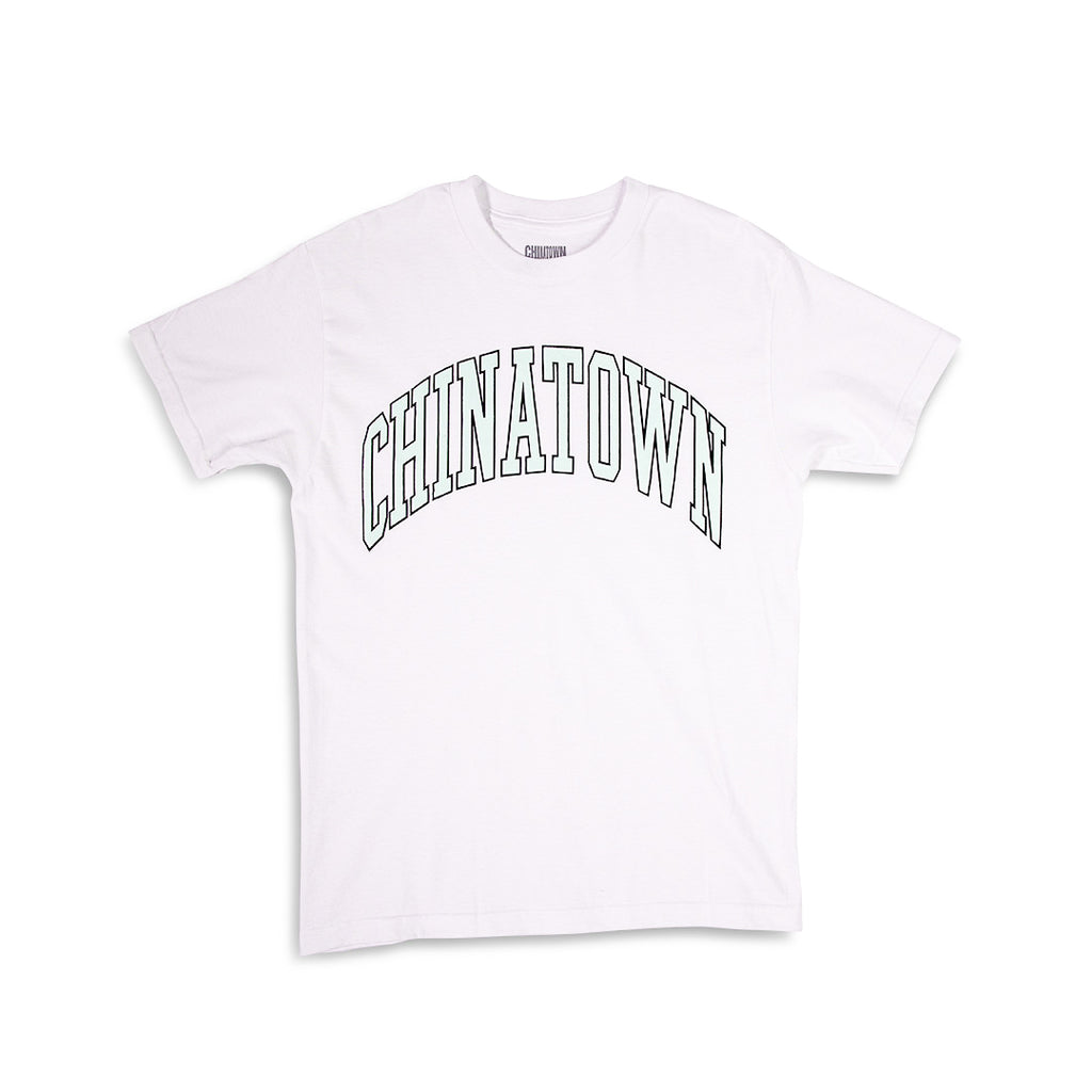 MARKET Chinatown Seafoam Puff Arc Tee White SMALL