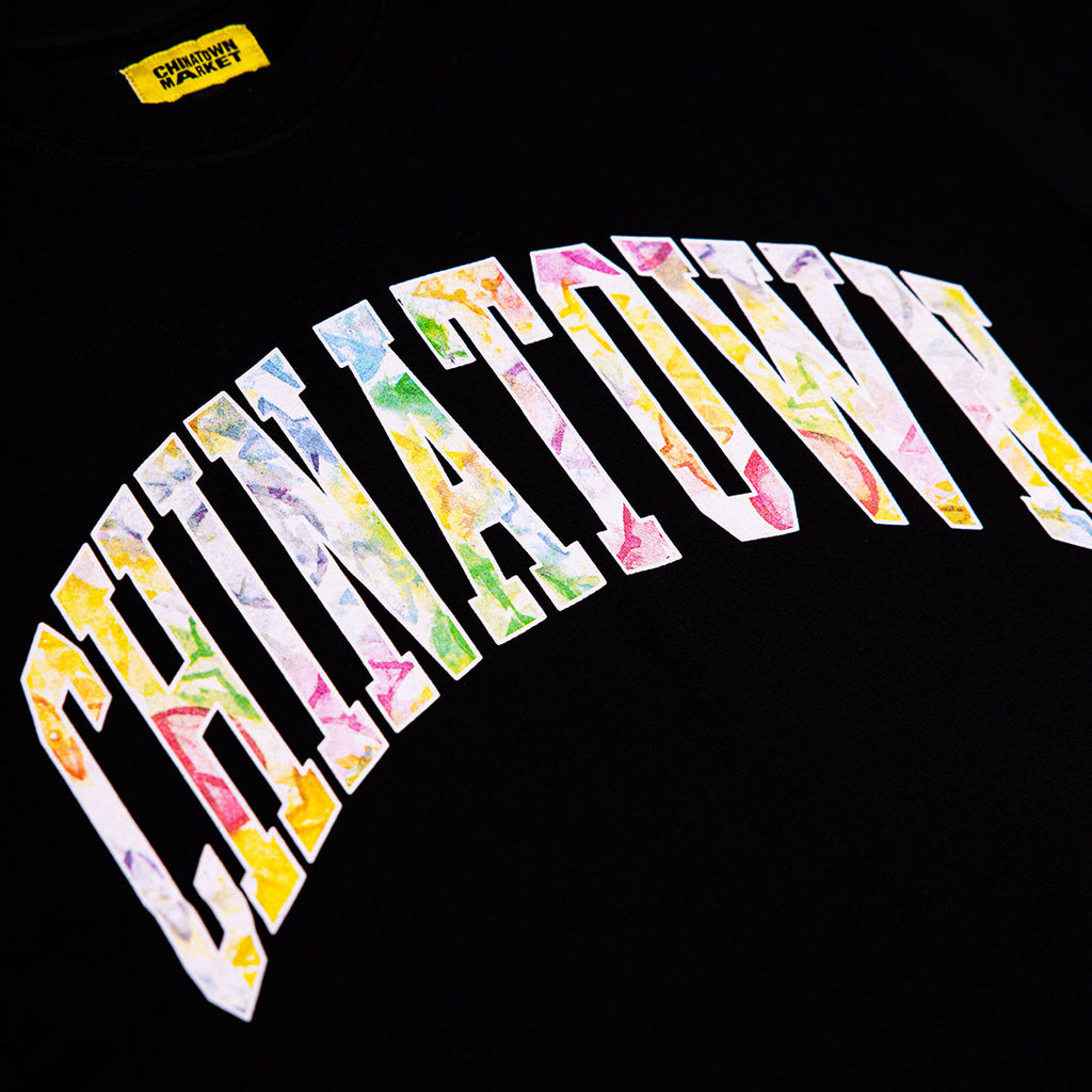 MARKET Chinatown Watercolor Arc Tee Black SMALL