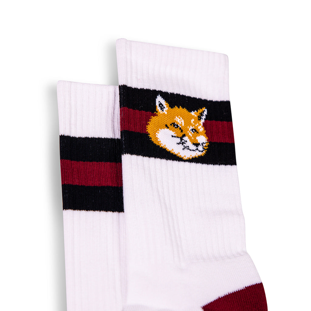 Maison Kitsuné Stripe Fox Head Sock