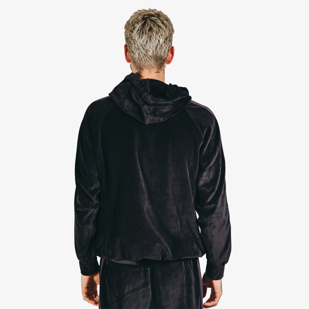 Needles Velour Track Hoody Black