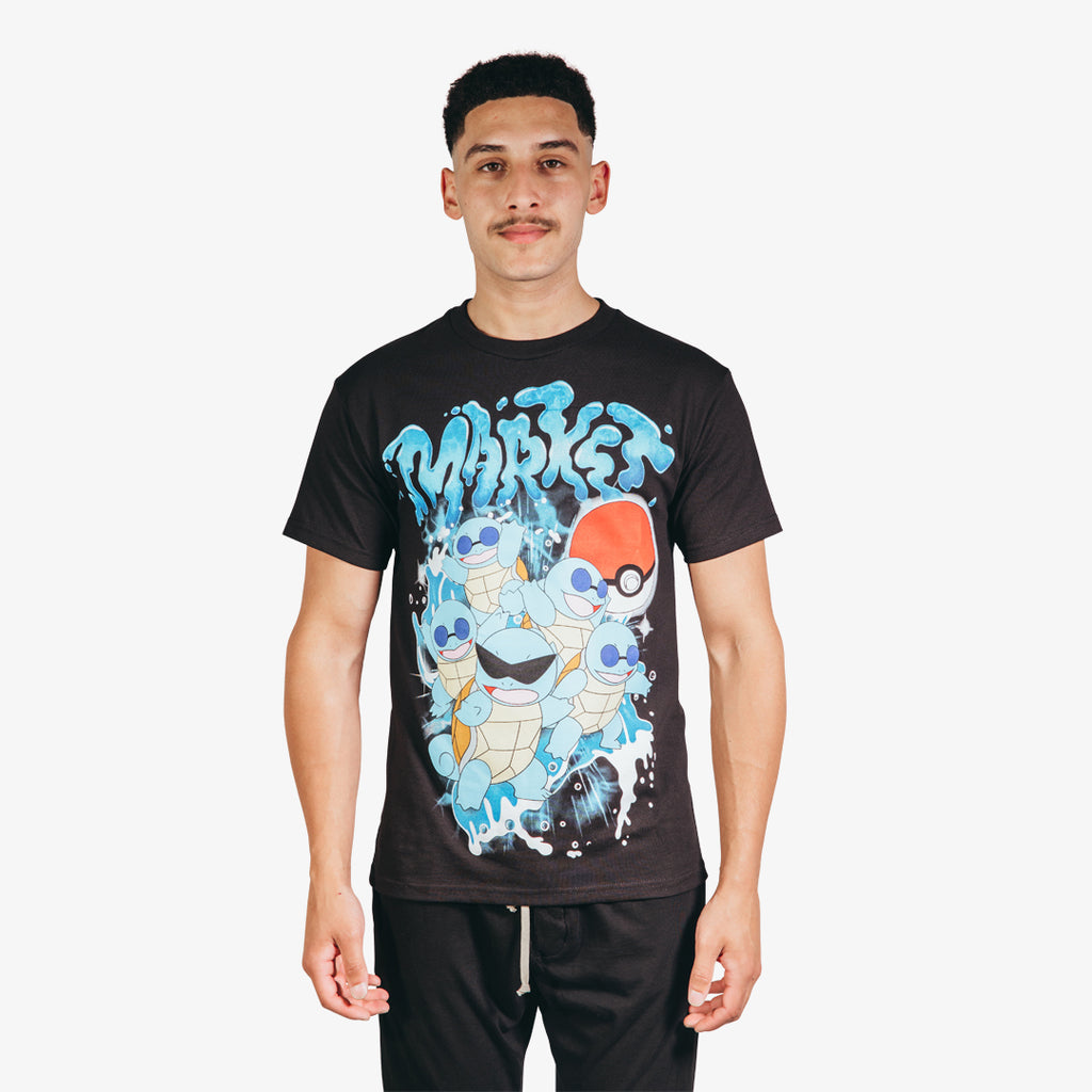MARKET x Pokemon Squirtle Squad T-Shirt Black