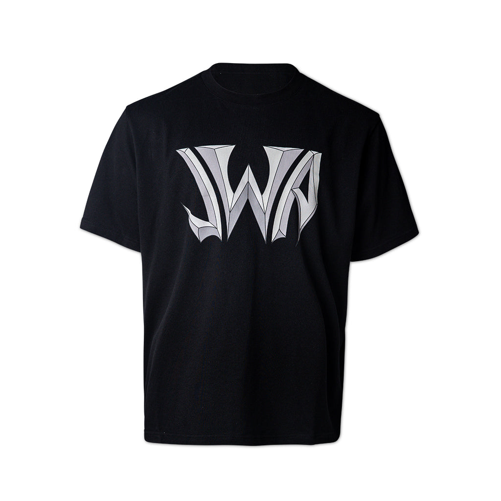JW ANDERSON Gothic Logo Oversized T-Shirt - Black