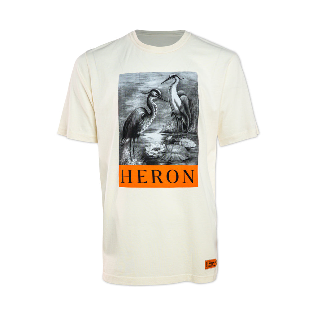 SS Tee OS Heron BW White Black - Small