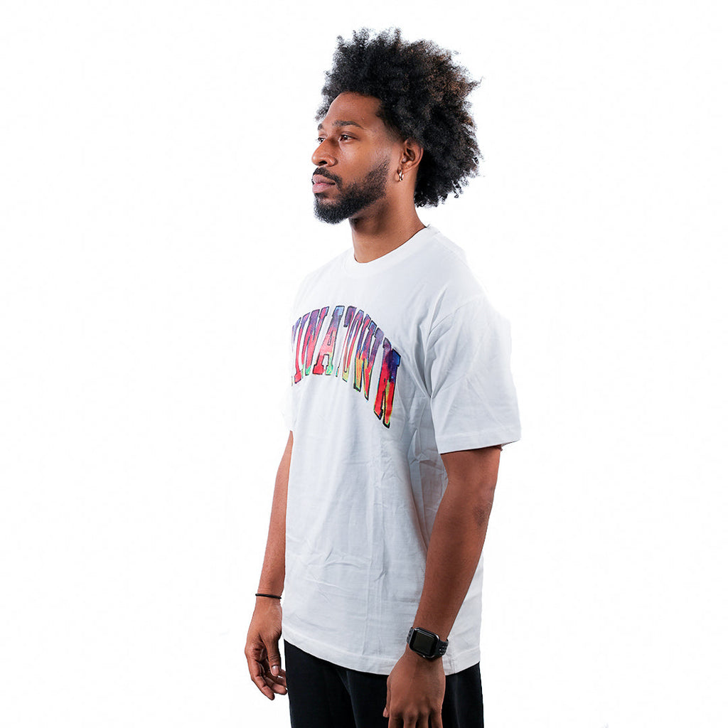 MARKET Chinatown Watercolor Arc Tee - White