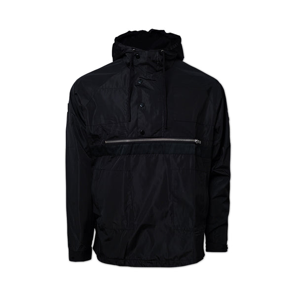 ★COOR★ Hooded crinkle anorak shirt (black) cf87fe581b28f6072f30fbe7ddacc3