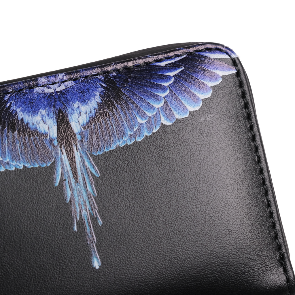 Marcelo Burlon County of Milan Wings Leather Compact Wallet