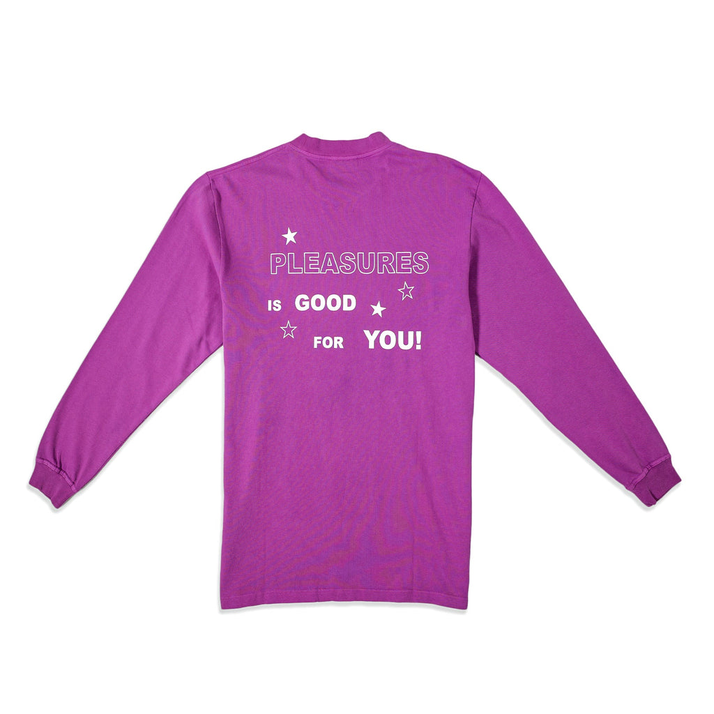 PLEASURES Shout Heavyweight Long sleeve Shirt - Purple