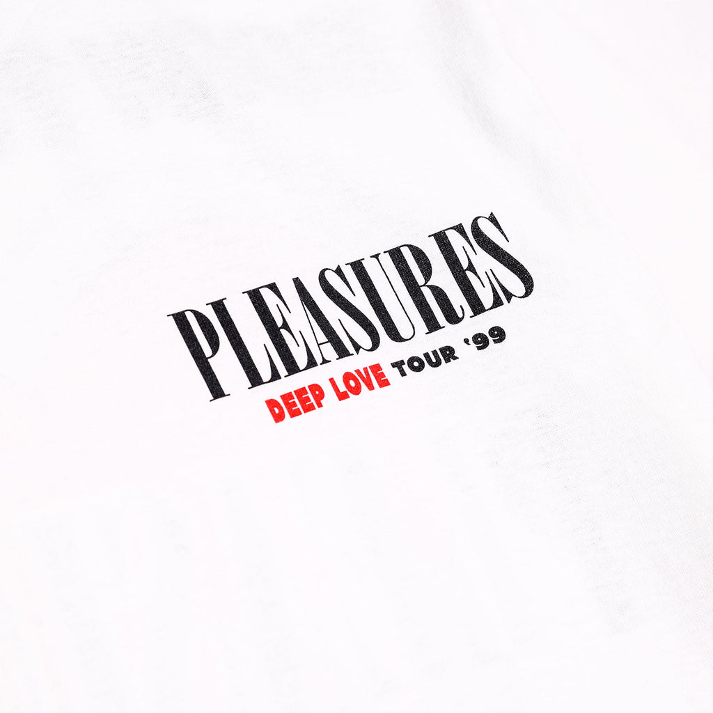 PLEASURES Deep Love T-Shirt - White - MEDIUM