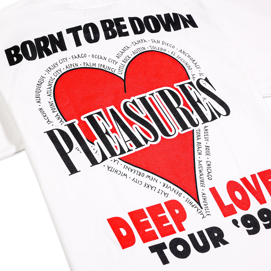 PLEASURES Deep Love T-Shirt - White - MEDIUM