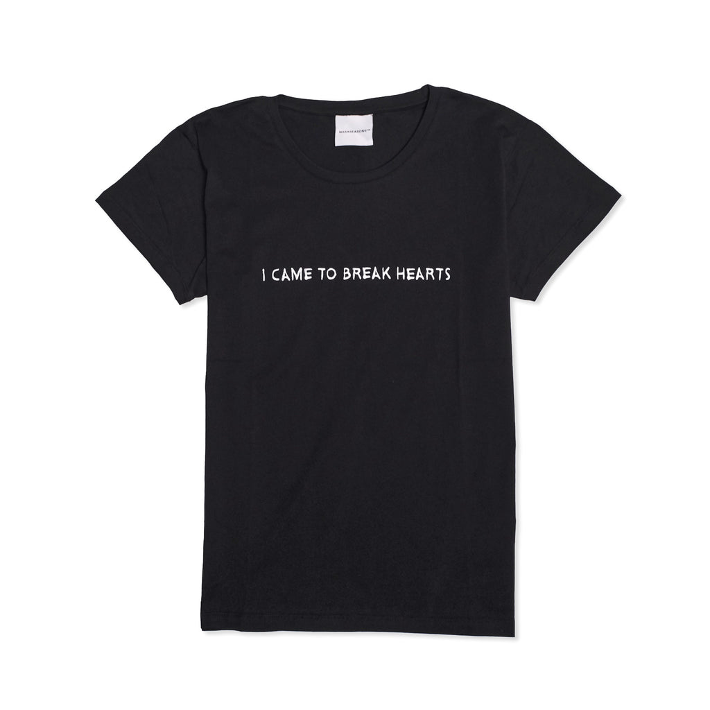 NASASEASONS I Came To Break Hearts T-Shirt - Black