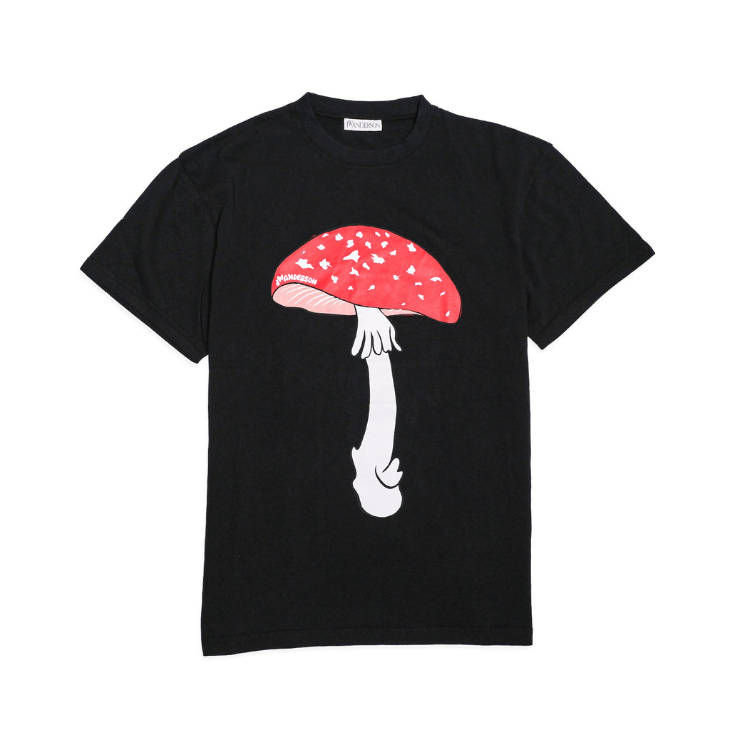 JW ANDERSON Mushroom T-Shirt - Black MEDIUM