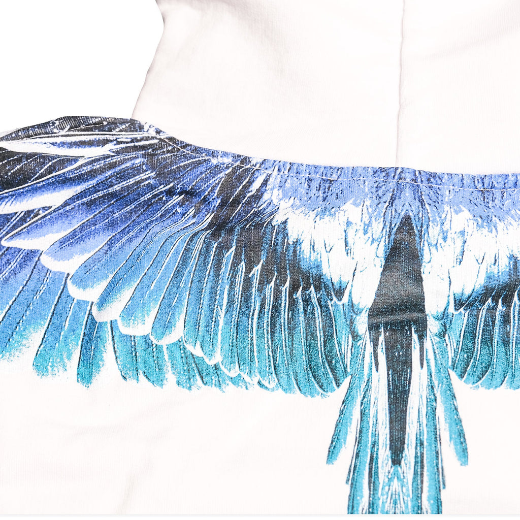 Marcelo Burlon County of Milan Wings Regular Hoodie White/Turquoise